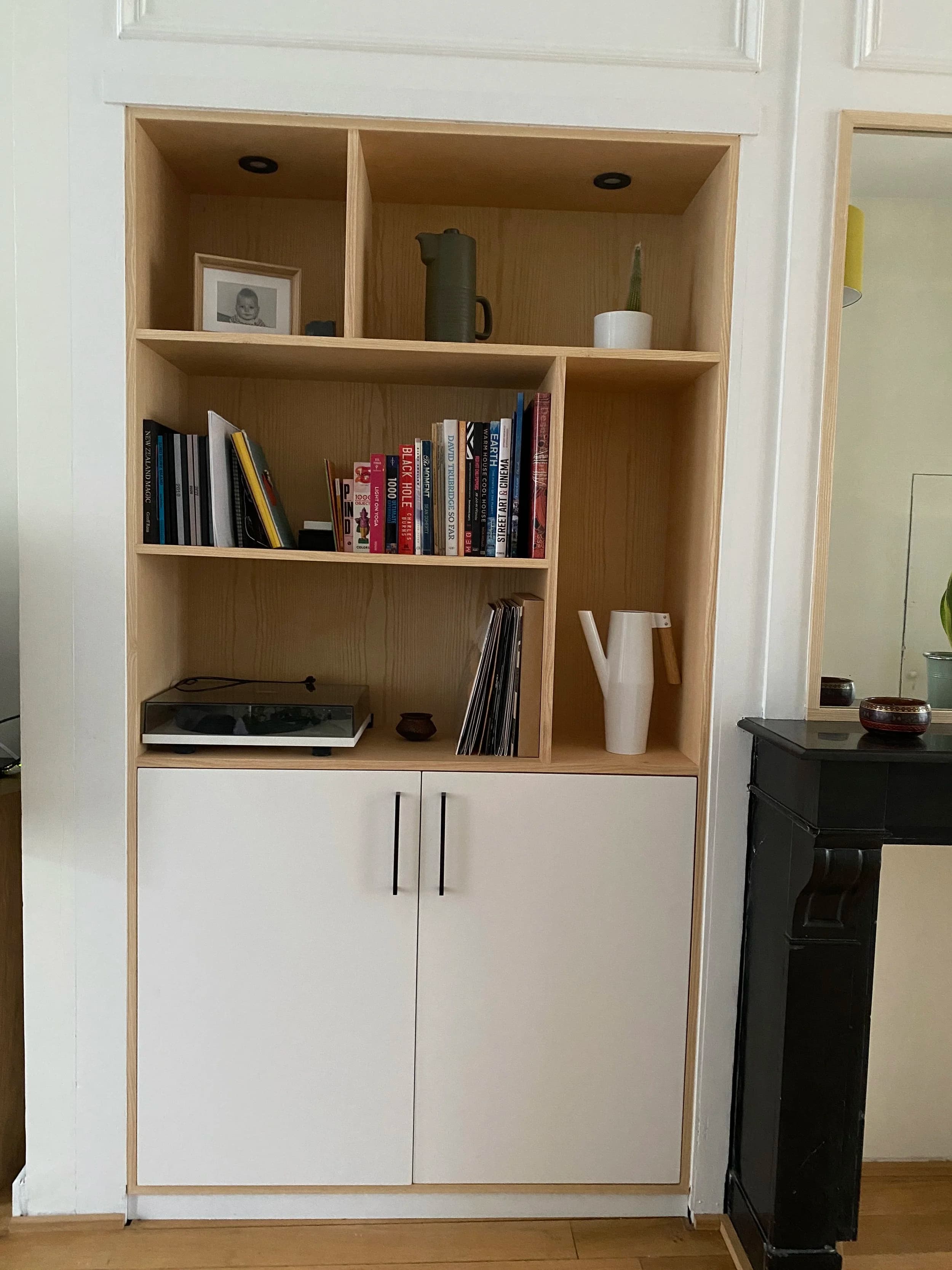 Bibliothèque en Frêne sur mesure - Lambersart — photo 2