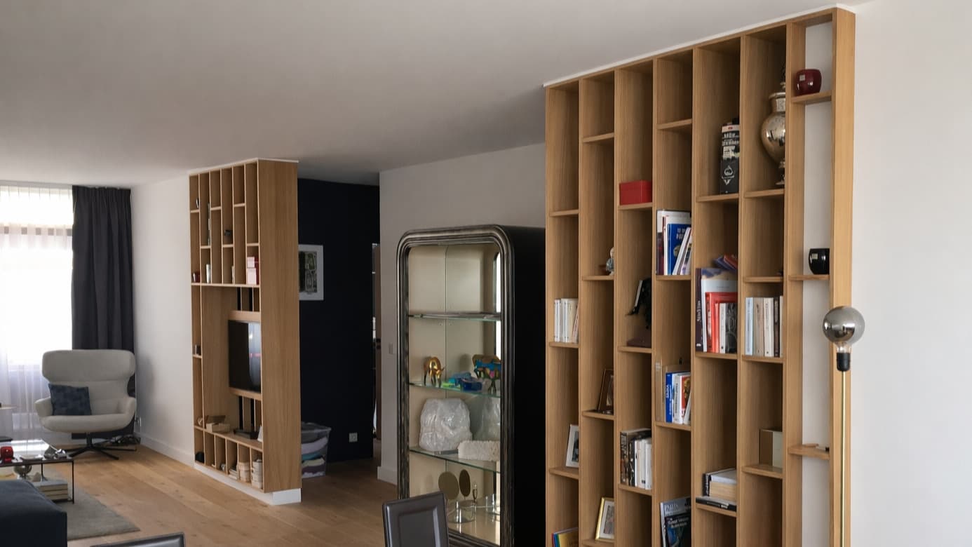 Bibliothèque sur mesure haut de gamme — Mark Jackson Studios Lille