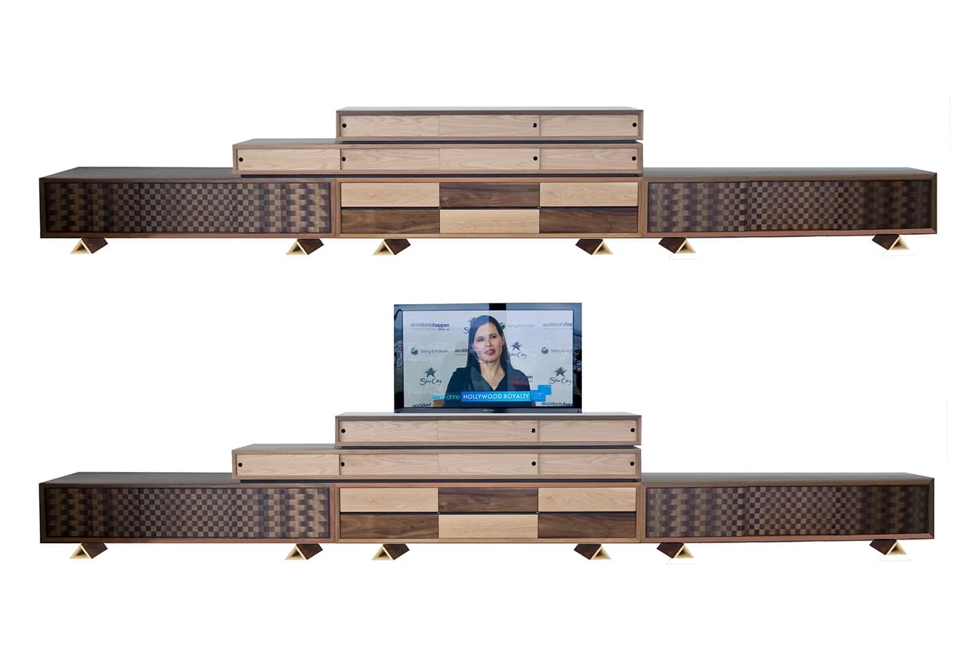 Dekhuna TV Cabinet - Meuble TV sur mesure en bois massif avec système motorisé — photo 7